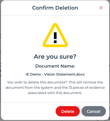 delete document